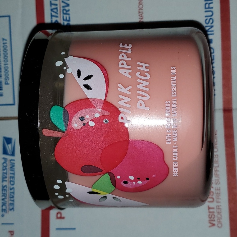 PINK APPLE PUNCH Bath & Body Works candle BBW